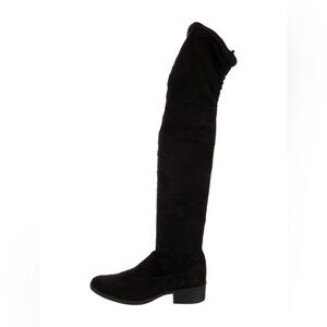 Schutz Vegan-Suede Black Over-the-Knee Women's Boots